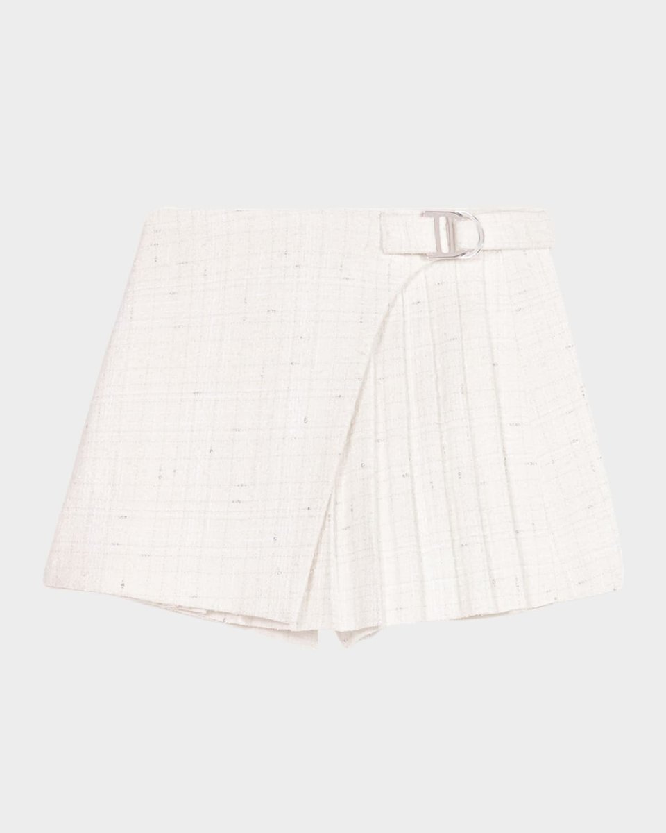 Ijoyce Pleated Tweed Shorts
